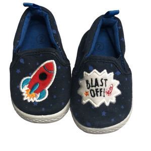 🍭6/$30 rocket ship soft sole slip on shoes for baby boy- 2